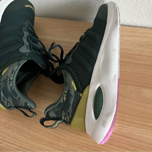 ADIDAS Women's sz 7 Sneakers Cloudfoam Comfot Puremotion Super Shadow Green - Picture 12 of 12